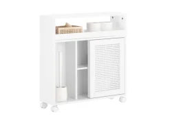 Online SoBuy Nischenregal Nischenschrank mit Rollen Küchenregal Rollwagen 20cm BZR119-W