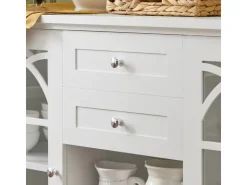 New SoBuy Sideboard Küchenschrank Kommode Flurschrank Buffet Weiß FSB79-W