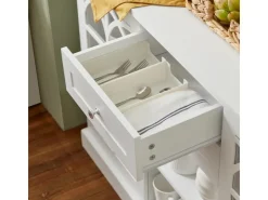 New SoBuy Sideboard Küchenschrank Kommode Flurschrank Buffet Weiß FSB79-W