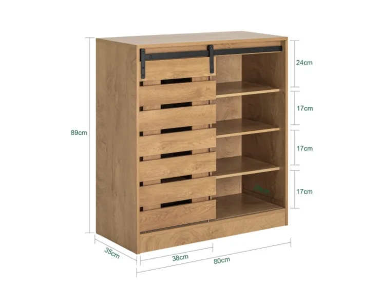 Online SoBuy Sideboard Schuhschrank Kommode Küchenschrank Flurschrank Lowboard FSB65-N