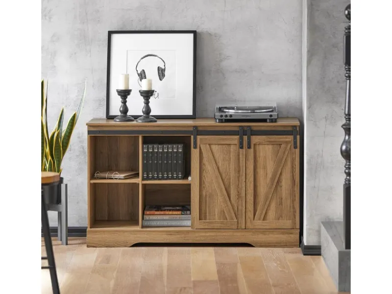 Best Sideboard Wohnzimmerschrank Kommode Küchenschrank TV-Schrank FSB60-BR Küchenschränke
