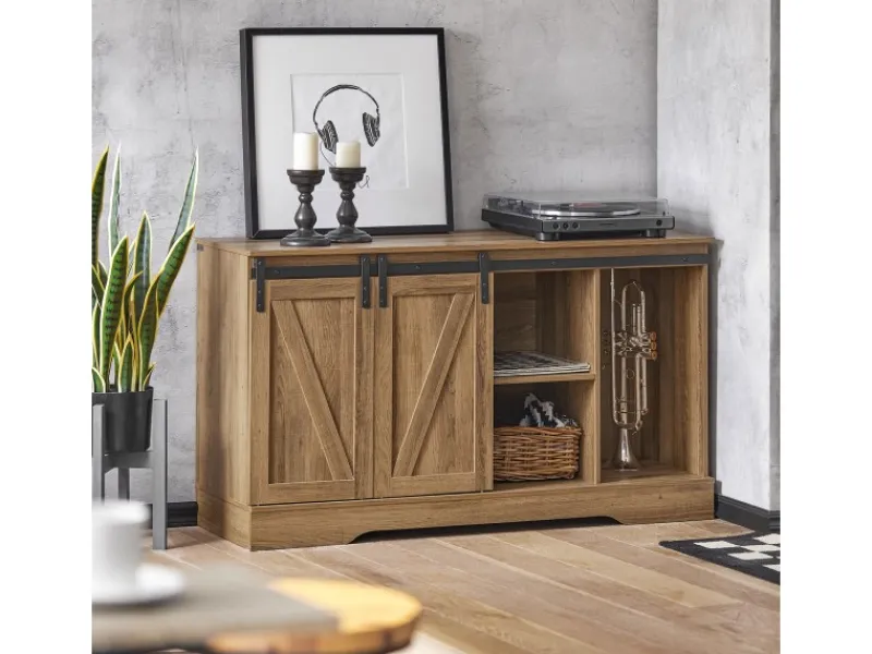 Best Sideboard Wohnzimmerschrank Kommode Küchenschrank TV-Schrank FSB60-BR Küchenschränke