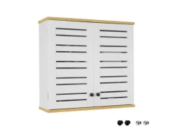 Best Wandschrank Badezimmerschrank Küchenschrank Medizinschrank Weiß BZR42-W Küchenschränke