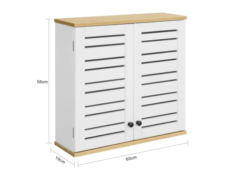 Best Wandschrank Badezimmerschrank Küchenschrank Medizinschrank Weiß BZR42-W Küchenschränke