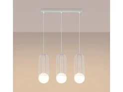 Sollux Kücheninseln<Lighting Pendelleuchte Brina 3L Weiß