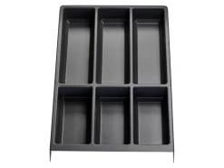 SOTECH Besteckkästen<Besteckeinsatz SEPARADO Individual Genarbt 300 x 474 x 51 mm Schubladeneinsatz Ab 40cm Schrankbreite Schiefergrau