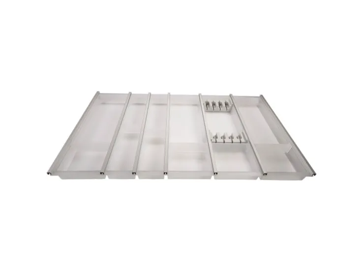 Discount SOTECH Cuisio Besteckeinsatz 900 mm Höhe 55 mm Transluzent Weiß mit Messerblock