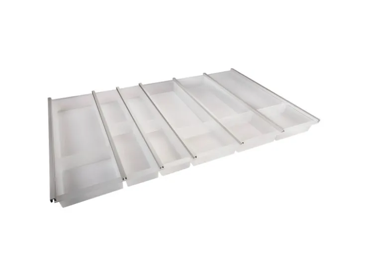 Discount SOTECH Cuisio Besteckeinsatz 900 mm Höhe 55 mm Transluzent Weiß mit Messerblock
