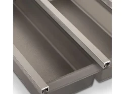 SOTECH Besteckkästen<Cuisio Besteckeinsatz 400 mm Höhe 55 mm Transluzent Graphitgrau
