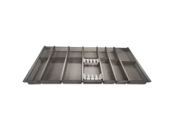 SOTECH Besteckkästen<Cuisio Besteckeinsatz 1000 mm Höhe 55 mm Transluzent Graphitgrau mit Messerblock
