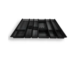 SOTECH Besteckkästen<Cuisio Besteckeinsatz Höhe 55mm Transluzent Anthrazit mit Messerblock Für Blum Legrabox 473mm Korpusbreite 800mm