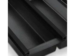 SOTECH Besteckkästen<Cuisio Besteckeinsatz Höhe 55mm Transluzent Anthrazit mit Messerblock Für Blum Legrabox 473mm Korpusbreite 800mm