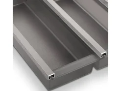 Discount SOTECH Cuisio Besteckeinsatz Höhe 55 mm Transluzent Graphitgrau Für Blum Legrabox 473 mm mit Korpusbreite 400 mm