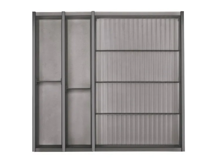 Hot SOTECH Cuisio Gewürzeinsatz Höhe 55 mm Transluzent Graphitgrau Für Blum Legrabox 473 mm mit Korpusbreite 600 mm
