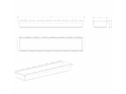 Hot SOTECH Cuisio Gewürzeinsatz Höhe 55 mm Transluzent Graphitgrau Für Blum Legrabox 473 mm mit Korpusbreite 600 mm