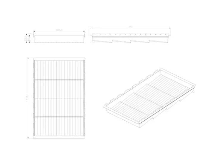 Hot SOTECH Cuisio Gewürzeinsatz Höhe 55 mm Transluzent Graphitgrau Für Blum Legrabox 473 mm mit Korpusbreite 600 mm