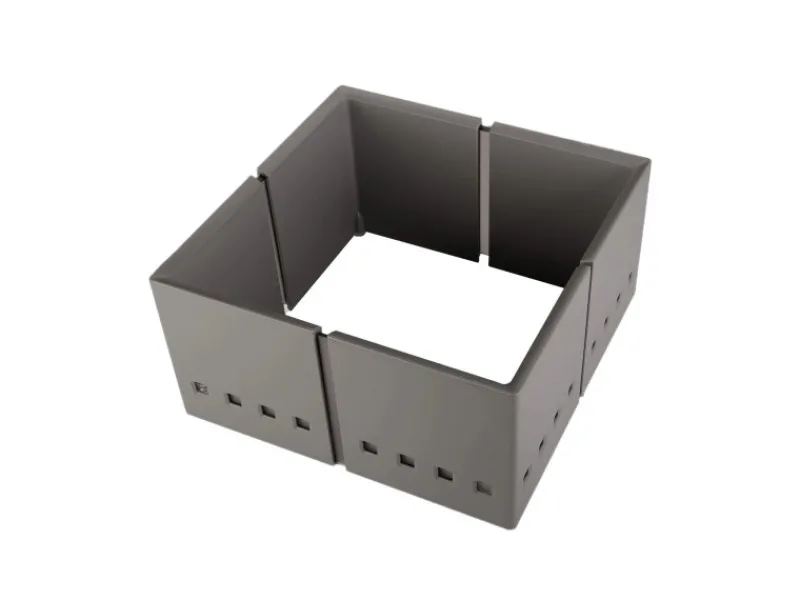 Hot 4er Set Organisationsrahmen CuisioFlex 129 mm Höhe Stufenlos Verstellbar von 236 - 386 mm inkl. Anti-Rutsch-Füße Besteckkästen