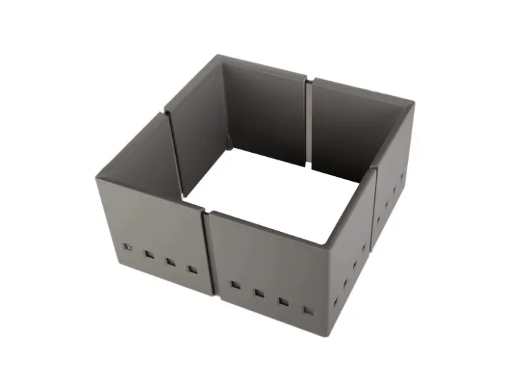 Best SOTECH 2er Set Organisationsrahmen CuisioFlex 129 mm Höhe Stufenlos Verstellbar von 236 - 386 mm inkl. Anti-Rutsch-Füße