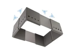 Best SOTECH 2er Set Organisationsrahmen CuisioFlex 129 mm Höhe Stufenlos Verstellbar von 236 - 386 mm inkl. Anti-Rutsch-Füße