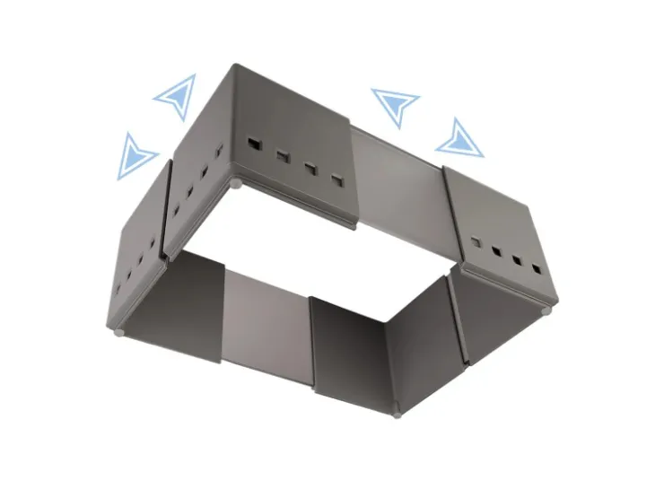 Best SOTECH 2er Set Organisationsrahmen CuisioFlex 129 mm Höhe Stufenlos Verstellbar von 236 - 386 mm inkl. Anti-Rutsch-Füße