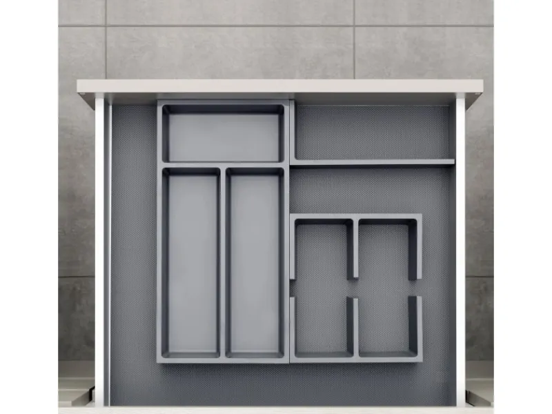Best Essensa Connect Basisset 1 Organisationssystem 50 mm Höhe Anthrazit Besteckkästen