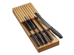 Discount SOTECH Mehrzweckeinsatz SEPARADO Individual Genarbt 300x474x51mm Schubladeneinsatz inkl. Bambus Messereinsatz Silbergrau