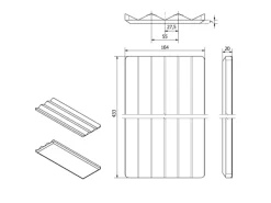 Discount Mehrzweckeinsatz SEPARADO Individual Genarbt 300x474x51mm Schubladeneinsatz inkl. Bambus Gewürzeinsatz Besteckkästen
