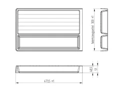 Discount Mehrzweckeinsatz SEPARADO Individual Genarbt 300x474x51mm Schubladeneinsatz inkl. Bambus Gewürzeinsatz Besteckkästen