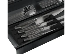 Discount SOTECH Messereinsatz Für 100er Cuisio Schubladeneinsatz Anthrazit 93 x 44 x 53 mm Für 3 Messer
