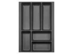 SOTECH Besteckkästen<ORGA-BOX-2 Besteckeinsatz Tiefe 462 mm Höhe 50,5 mm Für Nobilia Küchen Canvas Struktur Breite 309 mm Anthrazit