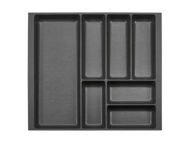 Hot SOTECH ORGA-BOX-2 Besteckeinsatz Tiefe 462 mm Höhe 50,5 mm Für Nobilia Küchen Canvas Struktur Breite 509 mm Anthrazit