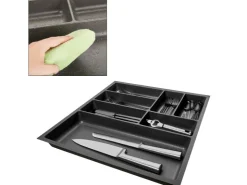 Hot SOTECH ORGA-BOX-2 Besteckeinsatz Tiefe 462 mm Höhe 50,5 mm Für Nobilia Küchen Canvas Struktur Breite 509 mm Anthrazit