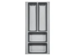 Sale SOTECH ORGA-BOX-2 Besteckeinsatz Tiefe 462 mm Höhe 50,5 mm Für Nobilia Küchen Canvas Struktur Breite 209 mm Silbergrau