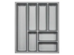 SOTECH Besteckkästen<ORGA-BOX-3 Besteckeinsätze Tiefe 473 mm Höhe 50,5 mm Schubladeneinsätze Breite 391 mm Silbergrau