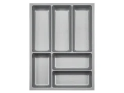 SOTECH ORGA-BOX-3 Besteckeinsätze Tiefe 473 mm Höhe 50,5 mm Schubladeneinsätze Breite 341 mm Silbergrau