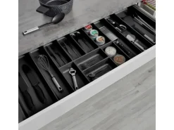 SOTECH Besteckkästen<ORGA-BOX-3 Besteckeinsätze Tiefe 473 mm Höhe 50,5 mm Schubladeneinsätze Breite 1091 mm Anthrazit