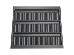 Outlet ORGA-BOX Gewürzgläsereinsatz 526 x 474 x 28 mm Schiefergrau Gewürzdoseneinsatz Für 60er Korpusbreite Besteckkästen