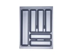 Outlet SOTECH Orga-Box I Besteckeinsatz Silbergrau 450 mm Höhe 55 mm Für Blum Tandembox und ModernBox