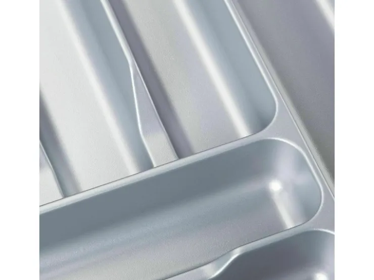 Outlet SOTECH Orga-Box I Besteckeinsatz Silbergrau 450 mm Höhe 55 mm Für Blum Tandembox und ModernBox