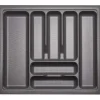 Sale Orga-Box I Besteckeinsatz Oriongrau 600 mm Höhe 55 mm Antirutschbeschichtung Für Blum Tandembox und ModernBox Besteckkästen