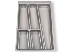 Outlet SOTECH ORGA-BOX II Besteckeinsatz 400 mm Höhe 45 mm Silbergrau Für Nobilia Schubladen