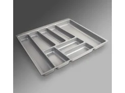 Discount SOTECH ORGA-BOX II Besteckeinsatz 600 mm Höhe 45 mm Silbergrau Für Nobilia Schubladen