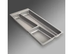 Sale SOTECH ORGA-BOX II Besteckeinsatz 300 mm Höhe 45 mm Silbergrau Für Nobilia Schubladen