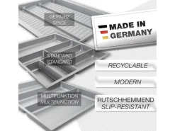 Best ORGA-BOX-3 Multifunktionseinsatz Tiefe 473 mm Höhe 50,5 mm Schubladeneinsätze Breite 491 mm Besteckkästen