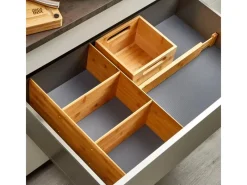 ORGA-BOX Schubladen-Einsatz Bambus Geölt 473x273x145 mm Auszugseinsatz Besteckkästen