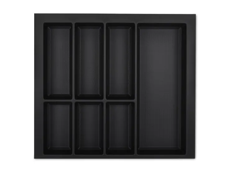 Discount SOTECH Orga-Box VII Besteckeinsatz Schwarz 600 mm Höhe 50,5 mm mit Softtouch Oberfläche