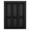 SOTECH Besteckkästen<Orga-Box VII Besteckeinsatz Schwarz 450 mm Höhe 50,5 mm mit Softtouch Oberfläche