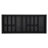 SOTECH Besteckkästen<Orga-Box VII Besteckeinsatz Schwarz 1200 mm Höhe 50,5 mm mit Softtouch Oberfläche