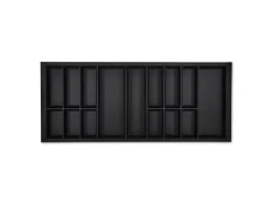 SOTECH Besteckkästen<Orga-Box VII Besteckeinsatz Schwarz 1200 mm Höhe 50,5 mm mit Softtouch Oberfläche