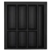 SOTECH Besteckkästen<Orga-Box VII Besteckeinsatz Schwarz 500 mm Höhe 50,5 mm mit Softtouch Oberfläche